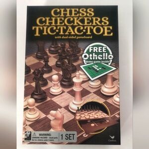 New Chess / Checkers / Tic Tac Toe Set